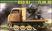 Германская зенитная установка 2cm FLAK38 на базе тягача RSO