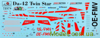 AMODEL 72374 Сборная модель 1:72 Da-42 Twin Star