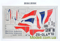 Big Planes kits 7203 Сборная модель самолета Boeing 737-200 OLYMPIC