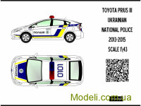 BSmodelle 430433 Декаль для автомобиля Тойота Приус (Полиция)