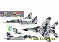 Декаль для модели самолета Микоян-Гуревич ОЗ МиГ-29 ВВС Украины