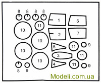 DAN models 72114 Маска для модели самолета МиГ-25РБТ (ICM)