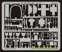 EDUARD 7220 Набор фототравления 1/72 Lancaster B Mk.I/Mk.III