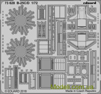 EDUARD 73628 Фототравление для самолета B-25C/D (Airfix)