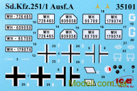 ICM 35101 Сборная модель 1:35 БТР Sd.Kfz.251/1 Ausf.A, ІІ МВ