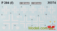 ICM 35382 Сборная модель 1:35 бронированная разведывательная машина P 204 (f) с немецким экипажем