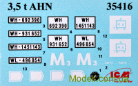 ICM 35418 Пластиковая модель 1:35 Грузовик Второй мировой войны Lastkraftwagen 3,5 t AHN с германскими водителями