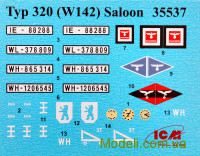 ICM 35537 Сборная модель автомобиля Typ 320 (W142) седан, II МВ