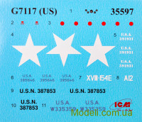 ICM 35597 Сборная модель 1:35 G7117, Военный грузовик США