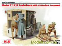 Санитарный автомобиль: Модель Т 1917г. с медицинским персоналом США