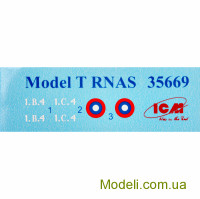 ICM 35670 Сборная модель 1:35 RNAS Model T с британским танковым экипажем (Первая мировая война)