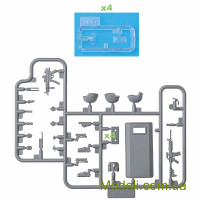 ICM DS2401 Фигурки 1:24 Команда. S.W.A.T. (набор для диорамы)