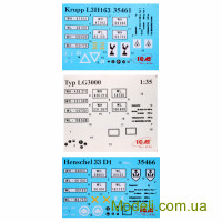 ICM DS3508 Сборная модель 1:35 3-осные грузовые автомобили Вермахта (Henschel 33D1, Krupp L3H163, LG3000)
