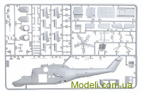 ITALERI 0014 Сборная модель вертолета Mil-24 Hind D/E