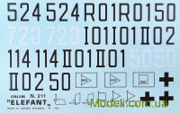 ITALERI 211 Купить масштабную модель САУ Sd. Kfz.184 "Panzerjager Elefant"