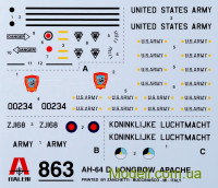 ITALERI 0863 Сборная модель 1:48 AH-64D "Apache Longbow"