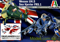 Вертолет Wessex UH.5 и истребитель Sea Harrier FRS.1