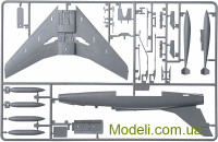 ITALERI 1398 Масштабная модель 1:72 истребитель F-100 F "Super Sabre"