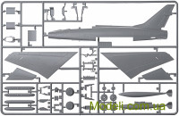 ITALERI 1398 Масштабная модель 1:72 истребитель F-100 F "Super Sabre"