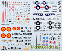 ITALERI 1410 Сборная модель 1:72 истребителя AV-8A Harrier