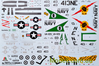 ITALERI 1411 Сборная модель 1:72 палубный штурмовик A-7E Corsair II