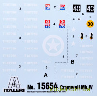 ITALERI 15754 Сборная модель 1:56 британского танка Cromwell Mk. IV