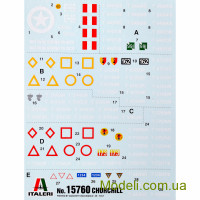 ITALERI 15760 Сборная модель 1:56 Британского танка Churchill Mk.III - Mk.III 75mm - MK.IV - AVRE - Mk.V - NA 75 - Mk.VI