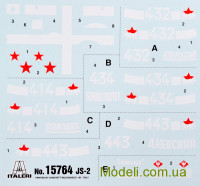 ITALERI 15764 Сборная модель 1:56 Советского танка ИС-2 модель 1944 г.