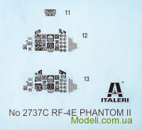 ITALERI 2737 Сборная модель истребителя RF-4E "Phantom II"