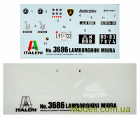 ITALERI 3686 Сборная модель 1:24 Lamborghini Miura