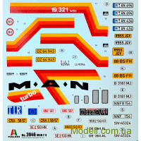 ITALERI 3946 Сборная модель 1:24 MAN F8 19.321 4x2