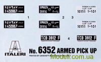 ITALERI 6352 Сборная модель 1:24 Пикап с вооружением