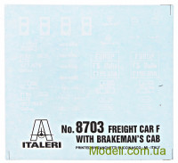 ITALERI 8703 Сборная модель 2-х осного вагона с кабиной кондуктора