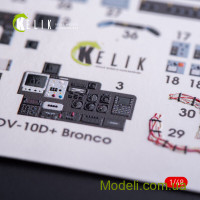 KELIK 48011 Декаль для модели самолета OV-10D + Bronco (интерьер), (ICM)