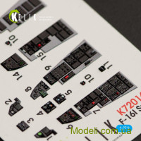 KELIK 72016 Декаль для модели самолета F-16I Sufla (интерьер), (Kinetic)