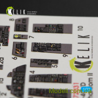 KELIK 72031 Декаль для модели самолета F-4 (C,D) "Phantom II" (интерьер), (Hasegawa)