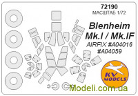 Маска для модели самолета Bristol Blenheim MkI (Airfix)