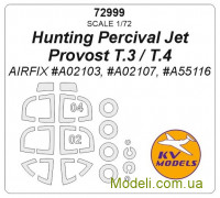 Маска для модели самолета Hunting Percival Jet Provost T.3/T.4 + маски для колес (AirFix)