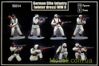 Mars Figures 32014 Набор фигурок: Немецкая элитная пехота (зимняя униформа) Второй мировой войны