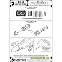 Master 48-081 ПВД для самолета Fairchild A-10 Thunderbolt II и стволы для пушки GAU-8 Avenger		