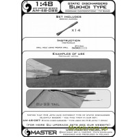 Master 48-088 Стекатели статического электричества для самолета Су-22, 14шт