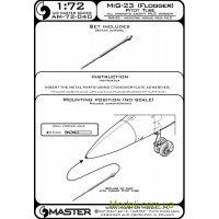 Master 72-040 ПВД для самолета МиГ-23(всех модификаций, кроме МЛД)