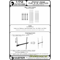 Master 72-089 Немецкий локатор FuG 218 "Neptun" для Me 262, Ar 234 и других ночных истребителей