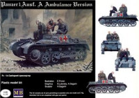 Pz I Ausf.A German WWII ambulance vehicle+figures
