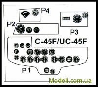 Metallic Details PE4820 Набор деталировки для самолета C-45 (ICM)