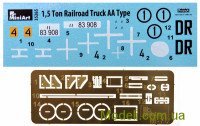 MINIART 35265 Сборная модель 1:35 1,5-тонный  железнодорожный грузовик типа AA