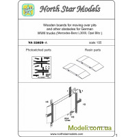 Northstar Models 35029-a Деревянные настилы короткие для грузовиков Ford Mercedes-Benz L3000, Opel Blitz (смола)