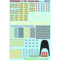 Print Scale 48-117 Декаль для самолета F-14 Tomcats, Иран