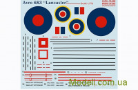 Print Scale 72-296 Декаль для самолета Avro 683 Lancaster