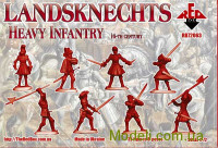 Red Box 72063 Набор Фигур: Ландскнехты (тяжелая пехота), 16-й век